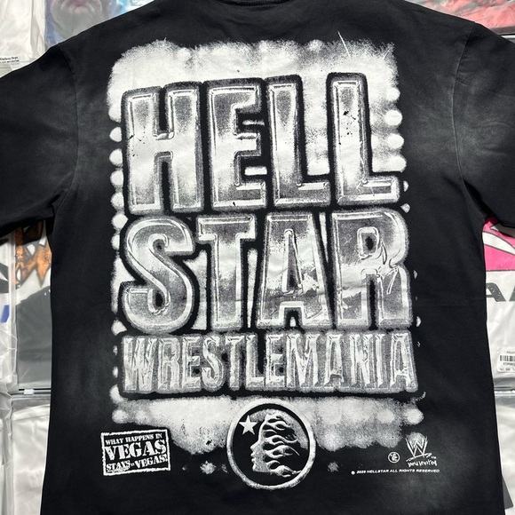 Hellstar X WWE Wrestlemania T-Shirt 'Black' - Picture 5 of 6